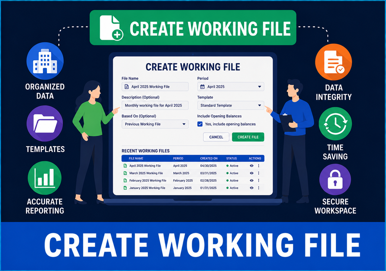 create working file